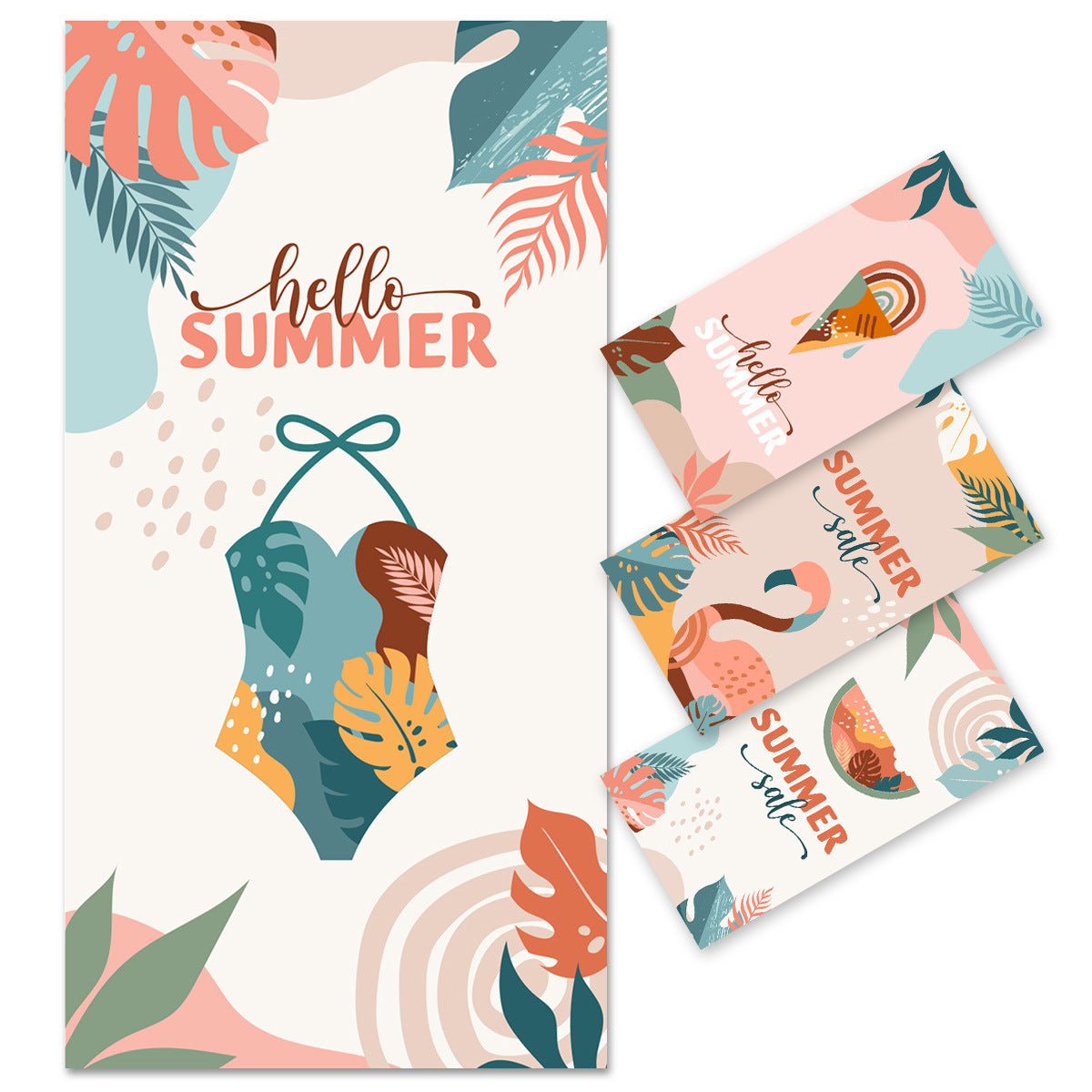 Printed Pattern Beach Towel | PRUSES - PRUSES