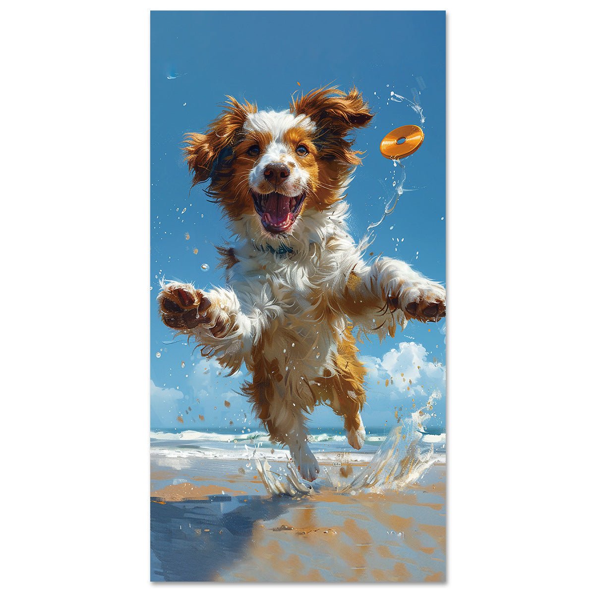 Puppy Picture Beach Towel | PRUSES - PRUSES