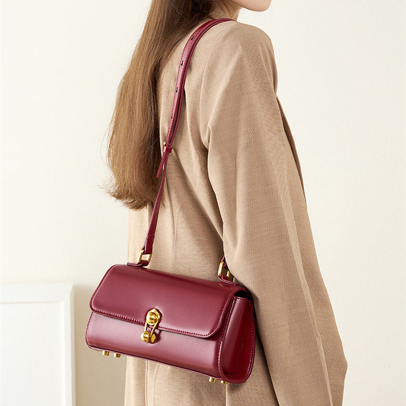 red_leather_flap_shoulder_bag_elegant_crossbody_purse_with_buckle_4