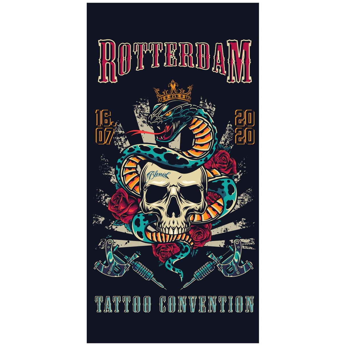 Retro Creative Skull Halloween Beach Towel - PRUSES
