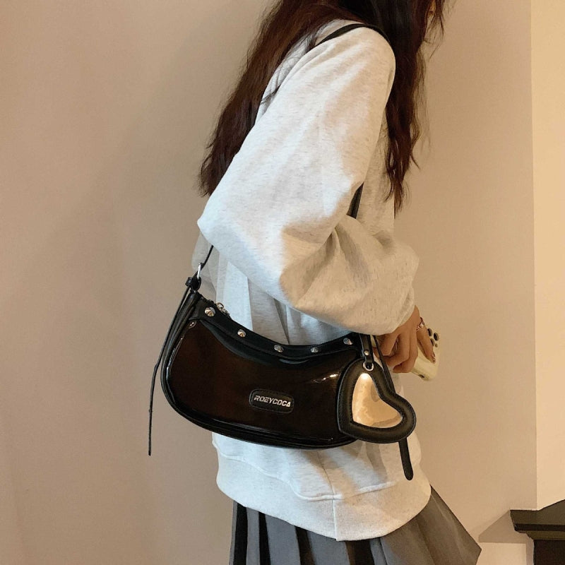 rivet_clear_jelly_Black_Rivet_Clear_Jelly_Hobo_Bag_Studded_Heart_Charm_Crossbody_Purse_PRUSES-6hobo_bag_studded_zip_crossbody_purse_15