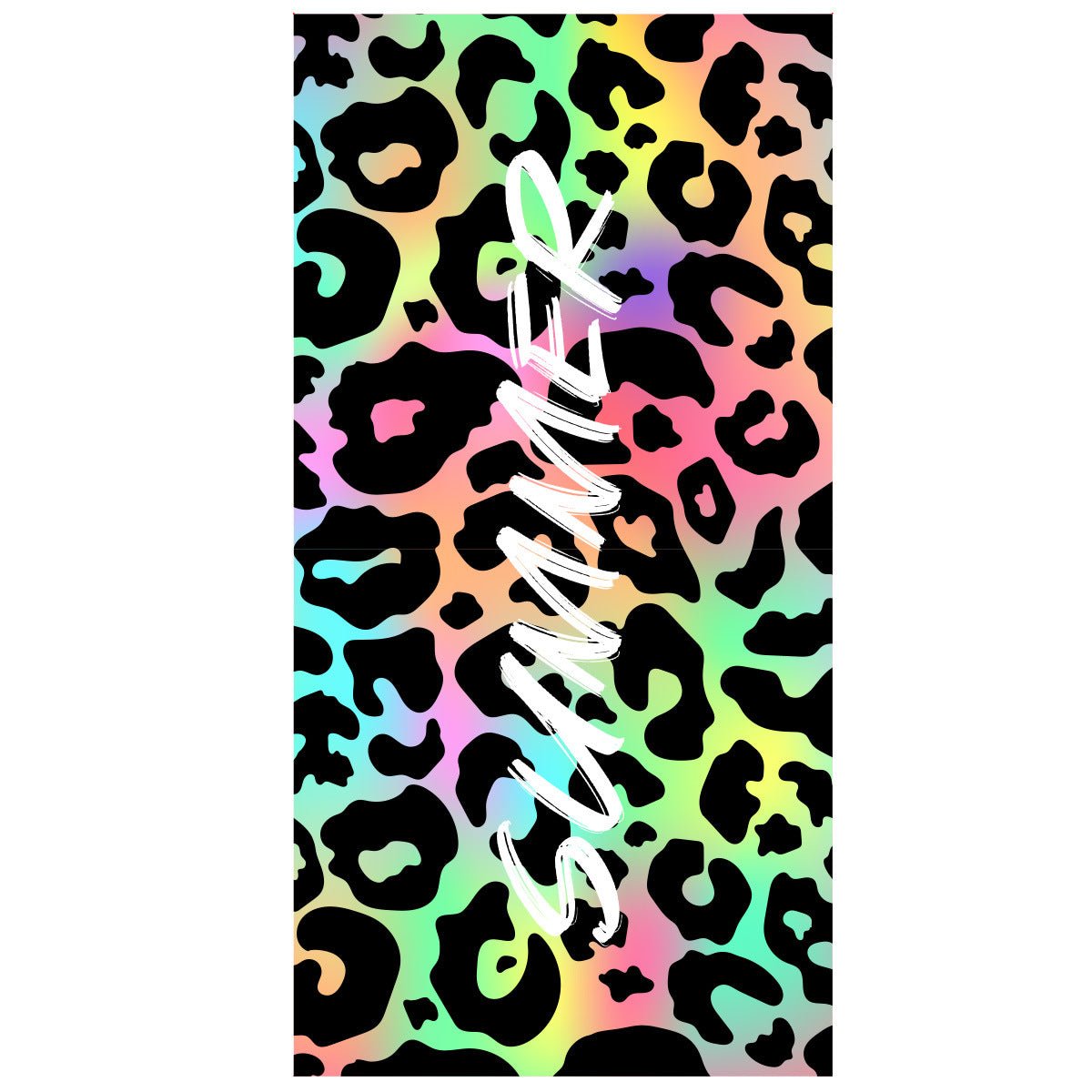Summer Colorful Leopard Print Beach Towel | PRUSES - PRUSES