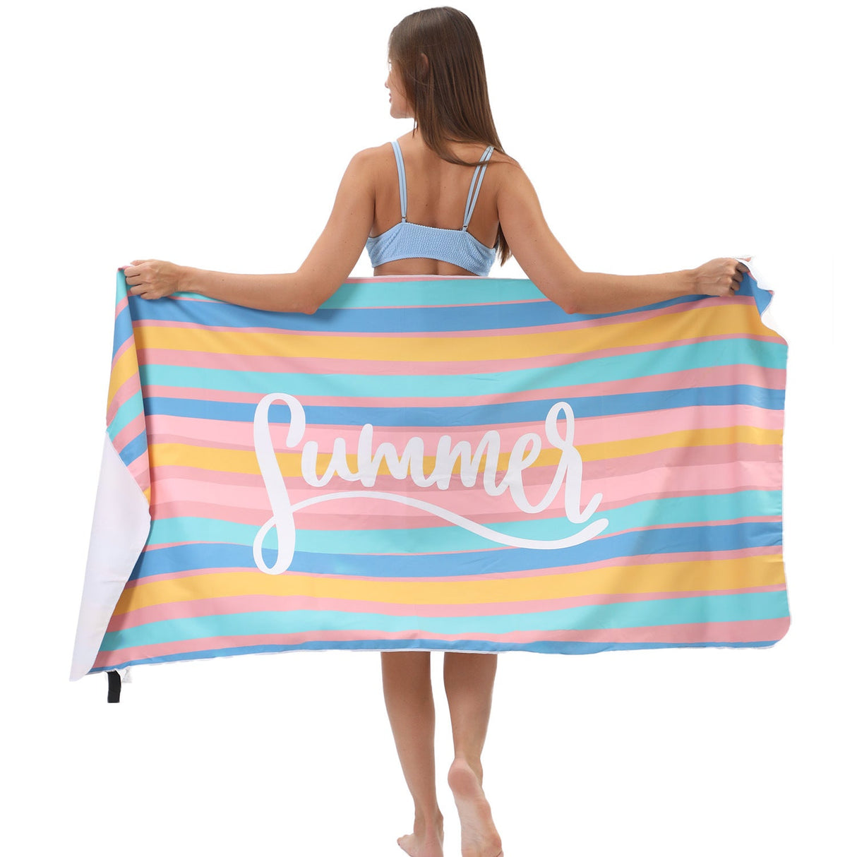 Summer Colorful Striped Beach Towel | PRUSES - PRUSES