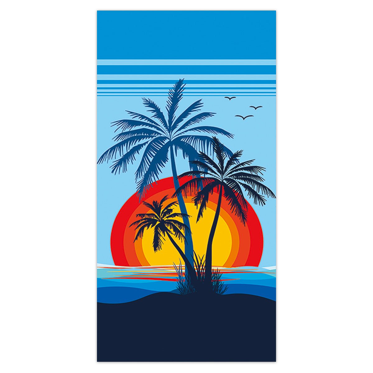 Sunset Print Beach Towel | PRUSES - PRUSES