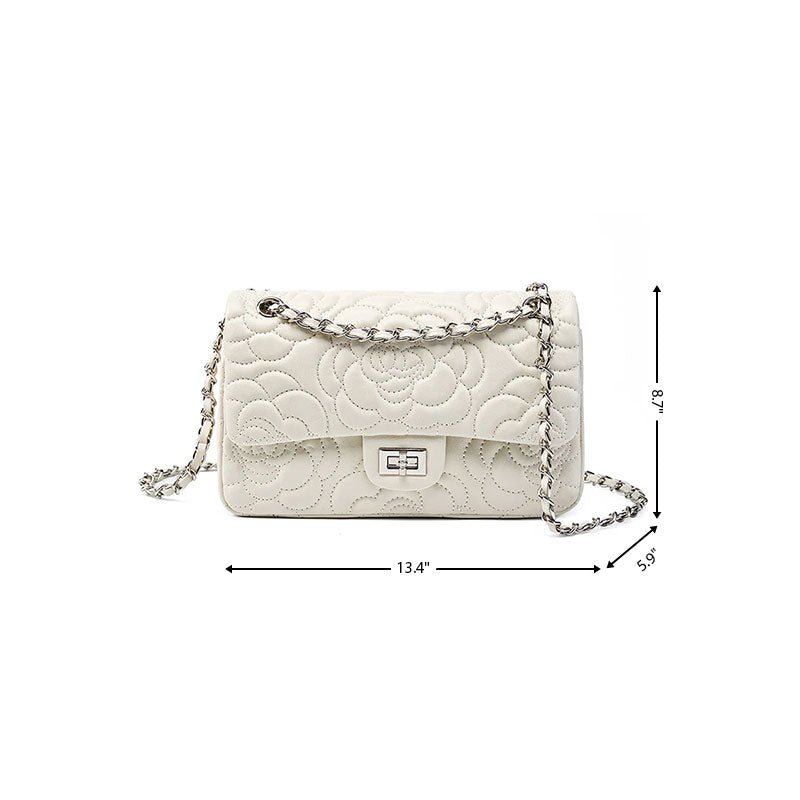 white_leather_flower_embossed_chain_bag_quilted_shoulder_bags_5_4666