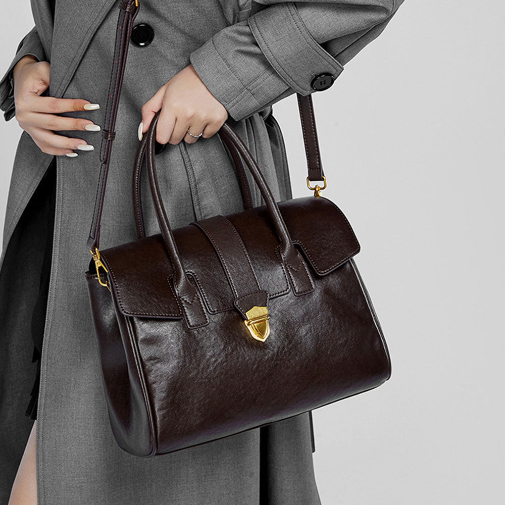 Women Leather Large Tote Bags Work Bag | PRUSES - PRUSES