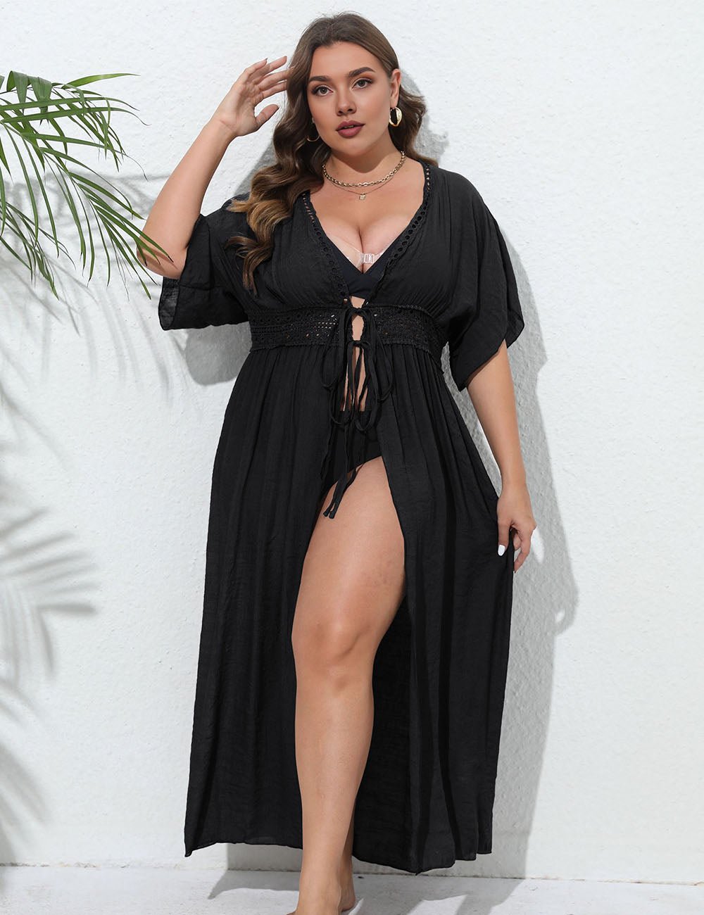 Women Plus Size Beach Strap Sun Protection Cover Up | PRUSES - PRUSES