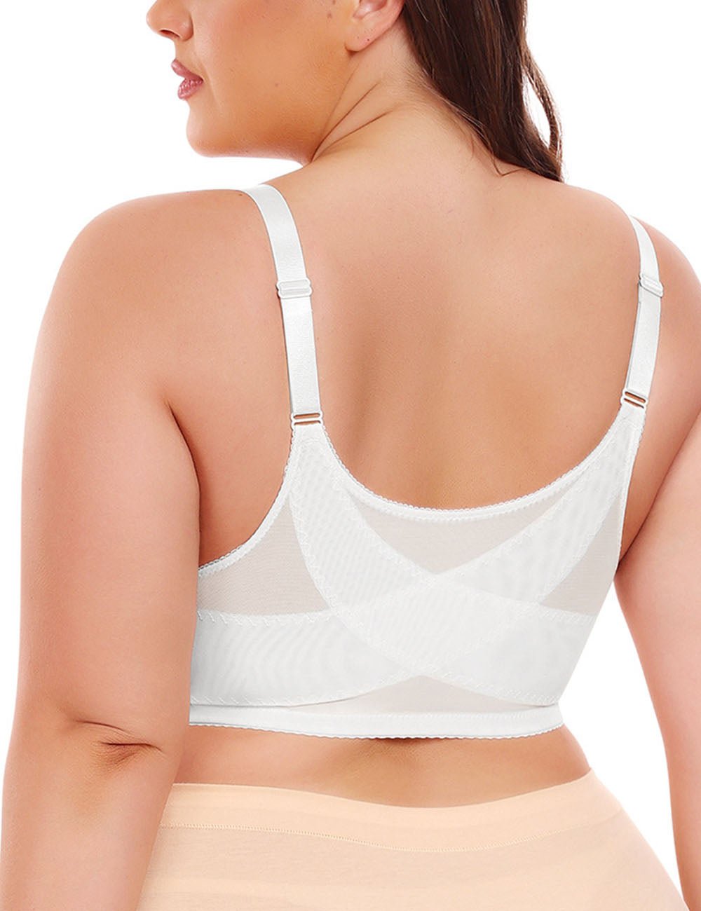 Women Plus Size Front clasp Wireless Posture Corrector Bra | PRUSES - PRUSES