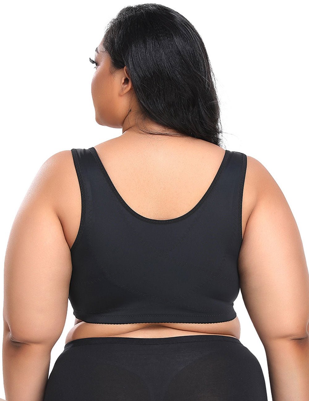 Women Plus Size Front Closure Wire Free Vest Bra | PRUSES - PRUSES