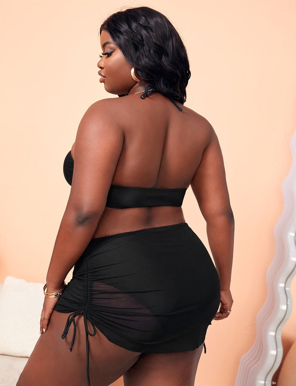 Women Plus Size Front Twist Bikini Three - Piece Set | PRUSES - PRUSES