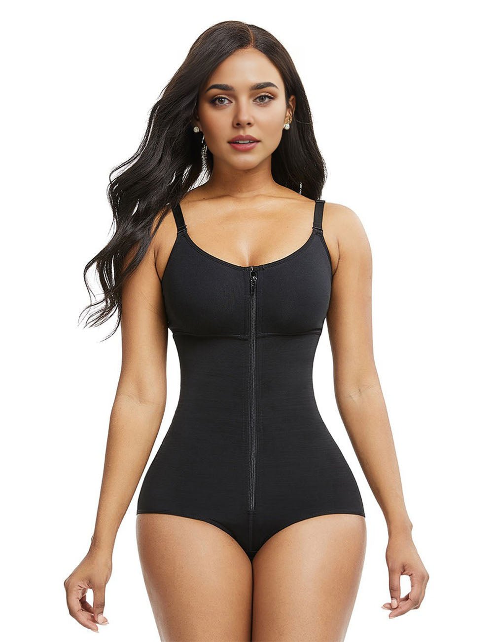 Women Plus Size Full Body Tummy Control Bodysuit Shapewear - PRUSES