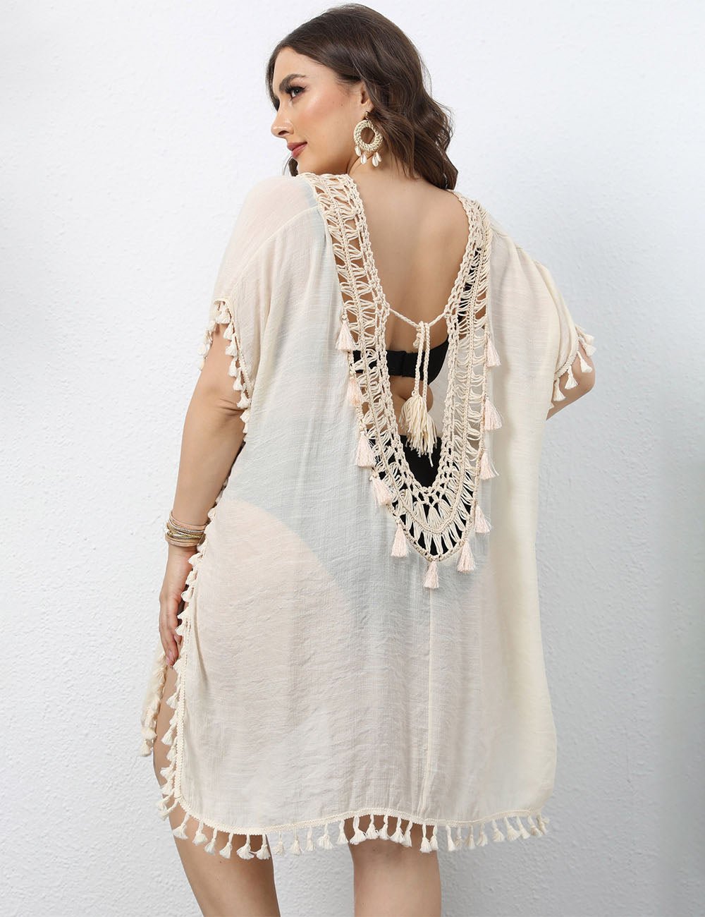 Women Plus Size Loose Backless Cover Up | PRUSES - PRUSES