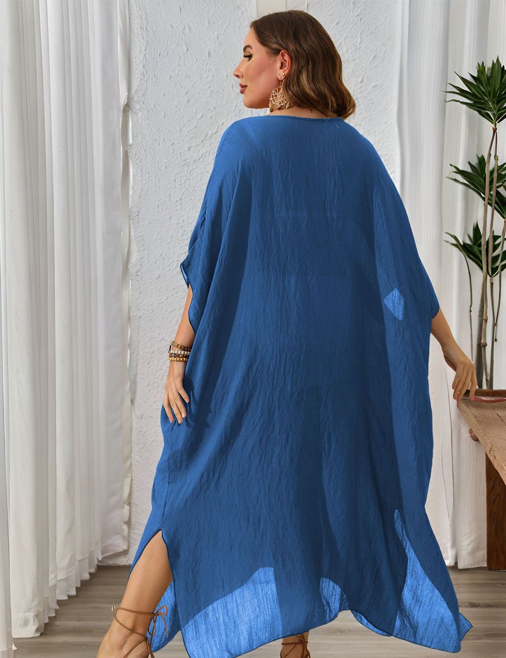 Women Plus Size Loose Bikini Cover up - PRUSES