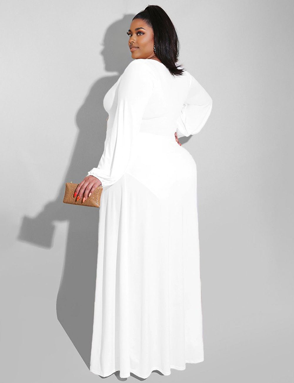 Women Plus Size Seductive Maxi Dress | PRUSES - PRUSES