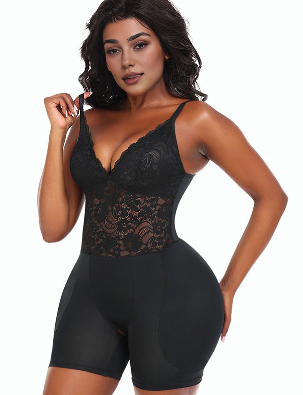 Women Plus Size Shapewear Bodysuit with Hip Pads | PRUSES - PRUSES