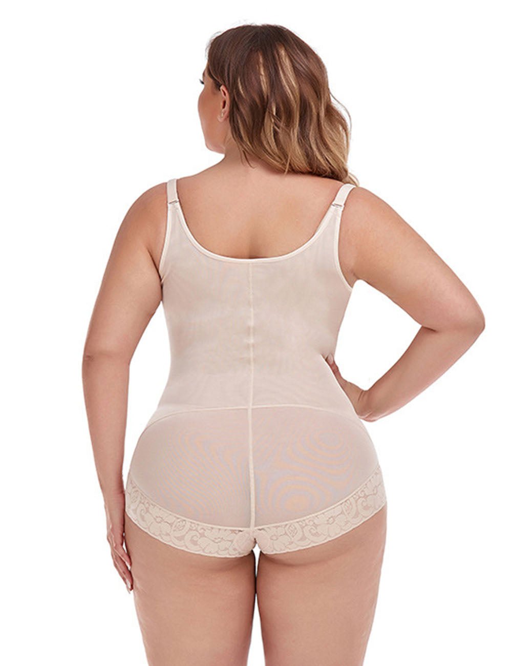 Women Plus Size Tummy Control Zipper Shapewear - PRUSES