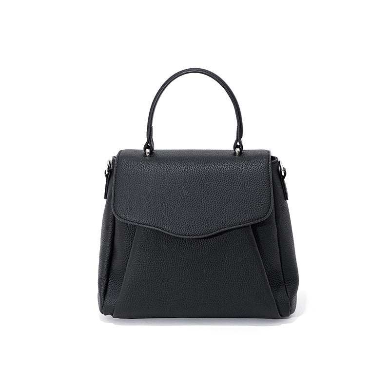 women_s_black_leather_flap_top_handle_shoulder_bags