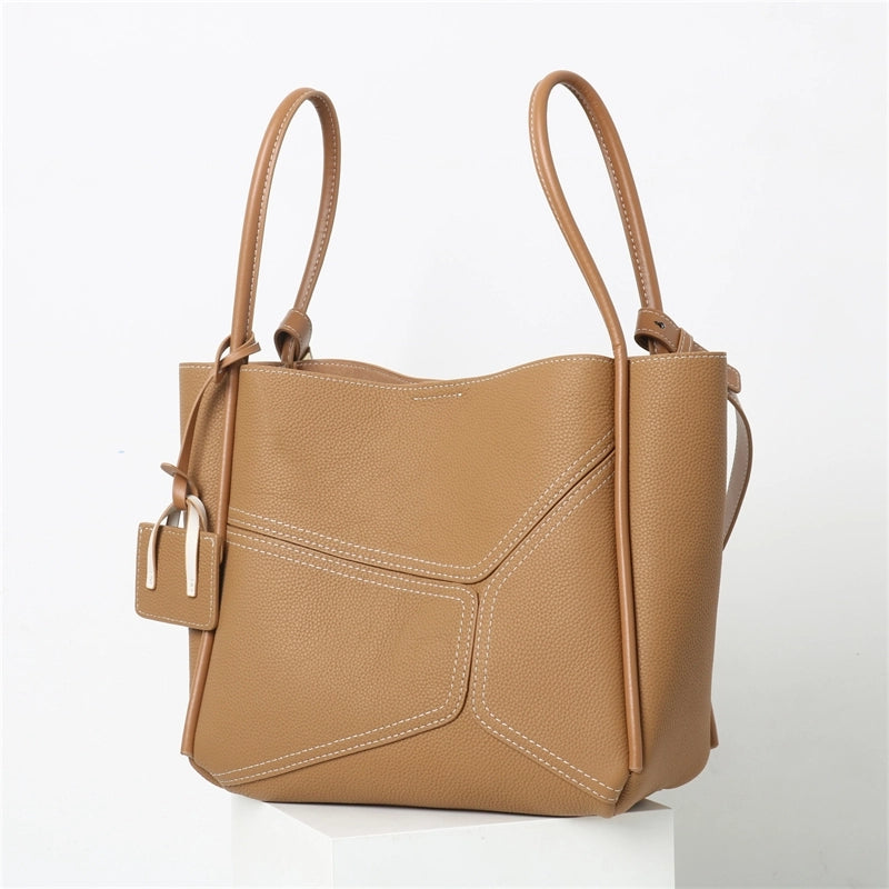 women_s_brown_leather_bucket_handbag_shoulder_tote_bag_with_inner_pouch_9