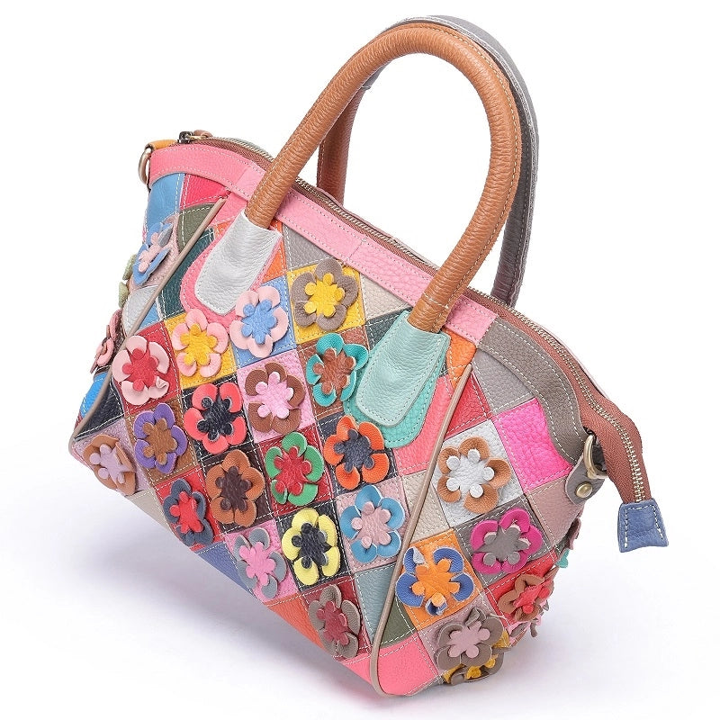 women_s_pink_flowers_leather_satchel_handbag_work_tote_bags_1