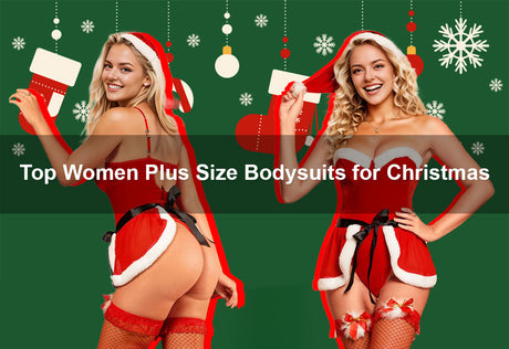 Top Women Plus Size Bodysuits for Christmas