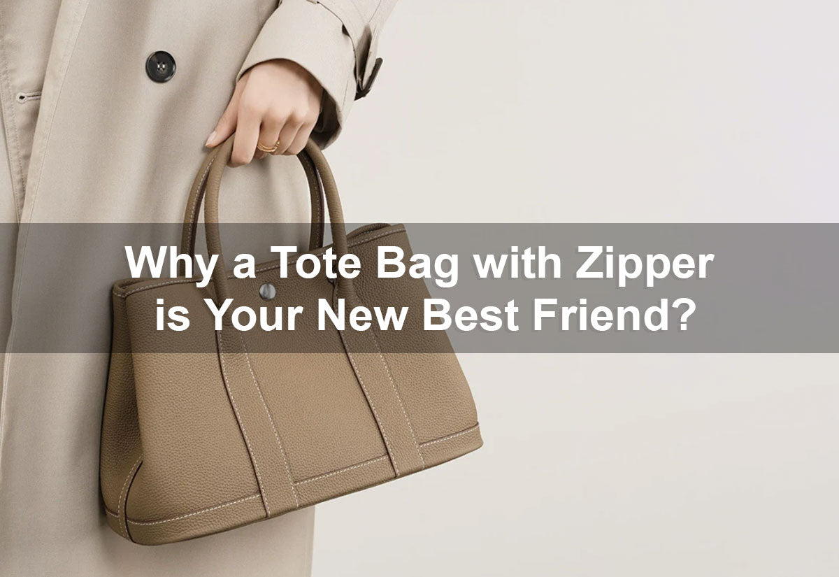 Why a Tote Bag with Zipper is Your New Best Friend