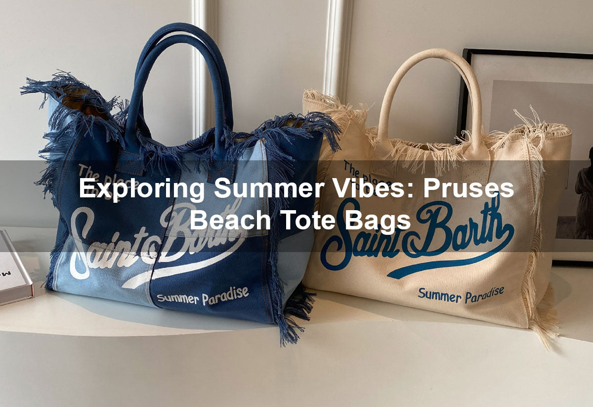 Exploring Summer Vibes: Pruses Beach Tote Bags