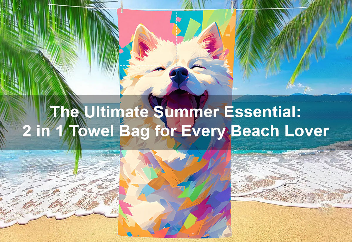 The Ultimate Summer Essential: 2 in 1 Towel Bag for Every Beach Lover
