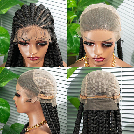 36INCH 9 Strand Braids LACE Braids Wigs