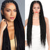100% Hand-Braided Box Lace Front Braided Wigs-1
