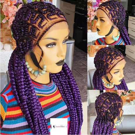 100% Hand-Braided Dunni Cornrow Braid Wig