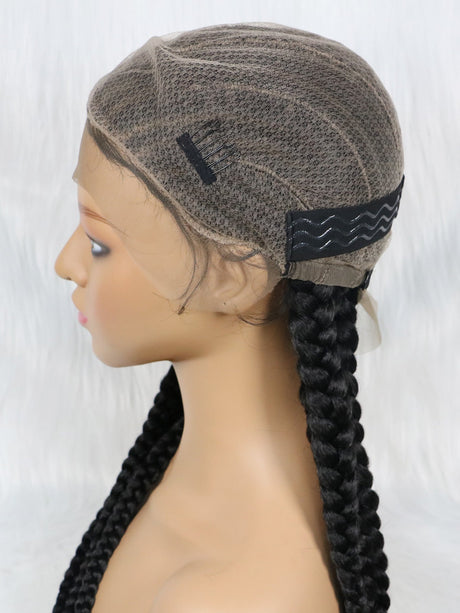 100% Hand-Braided FULL LACE Braided Wigs-8