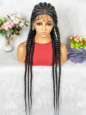 100% Hand-Braided LACE Braided Wigs-1-1