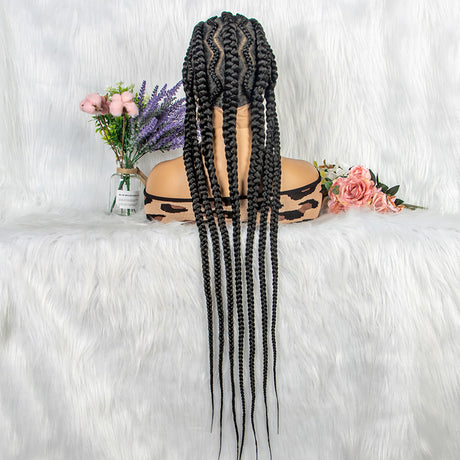 100% Hand-Braided LACE Braided Wigs-6