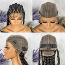 100% Hand-Braided LACE Braided Wigs-9