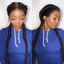 🔥 100% Hand Braided Cornrow Style Double Dutch Braid Wig 🔥