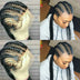 100% Hand Braided Classic Cornrow Braided Wig