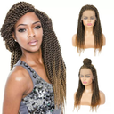 100% Hand Braided Faux Locs Knotless Braids Wig
