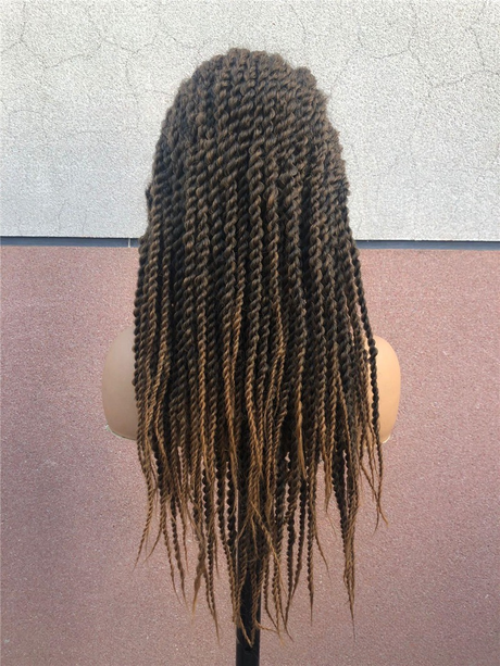 100% Hand Braided Faux Locs Knotless Braids Wig