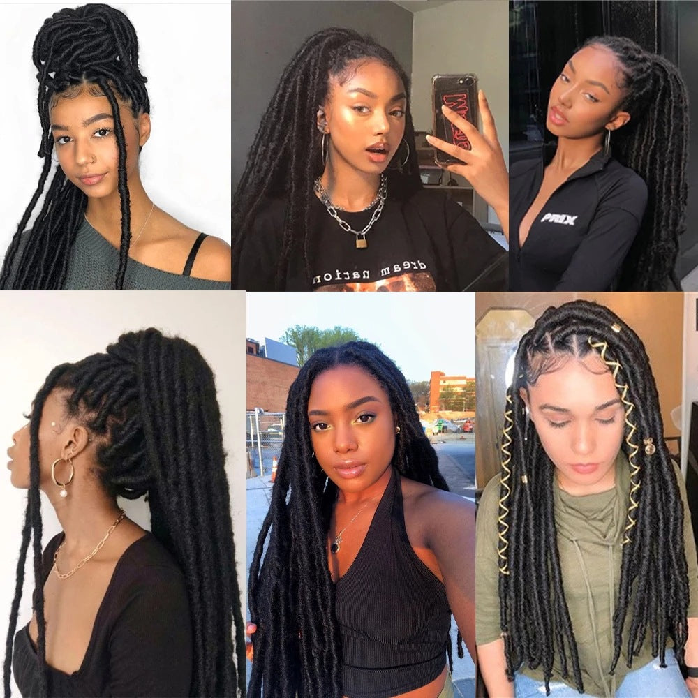 13X4 100% Hand Braided Cornrow Pearl Full Lace Braids Wig-1