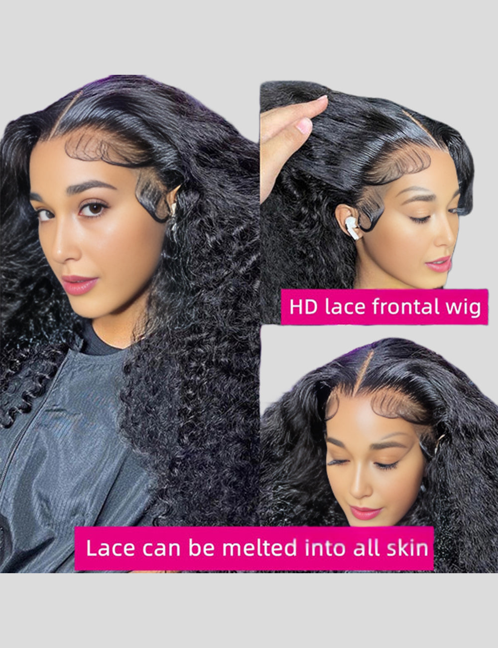 13x6 Lace Front Wigs Glueless Human Hair Wigs 40 Inch Deep Wave Wig For Black Women 180% Density-1