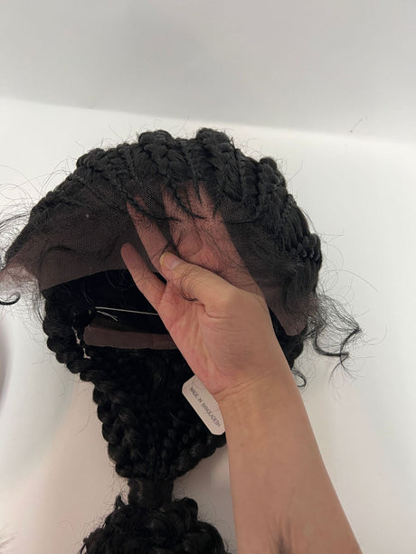 2022 Latest Style Front Lace Braided Wigs-3