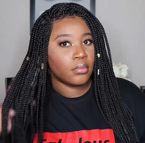 2022 New Hand-Braided Twist Braids Ombre Color Braided Wig