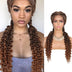 24 INCH Lace Front Curls Cornrow Braided Wigs-1
