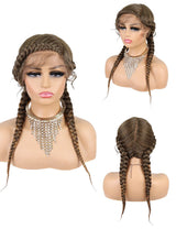 24 INCH Lace Front Hand Cornrow Braided-7