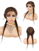 24 INCH Lace Front Hand Cornrow Braided-9