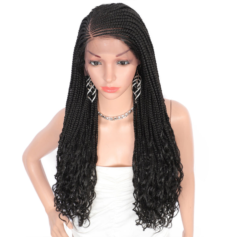 24 Inches 13X5 Lace Frontal Goddess Box Braids Wigs-2