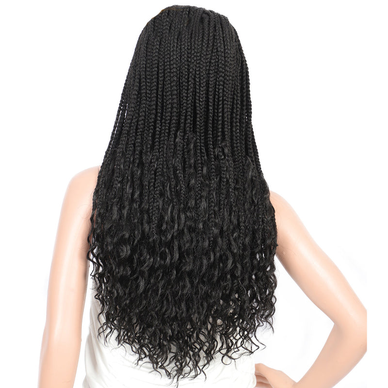 24 Inches 13X5 Lace Frontal Goddess Box Braids Wigs-3