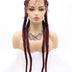 30 INCH Lace Front Hand 4 Dutch Braids Cornrow Braided-3-1