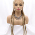 30 INCH Lace Front Hand 4 Dutch Braids Cornrow Braided-3-4