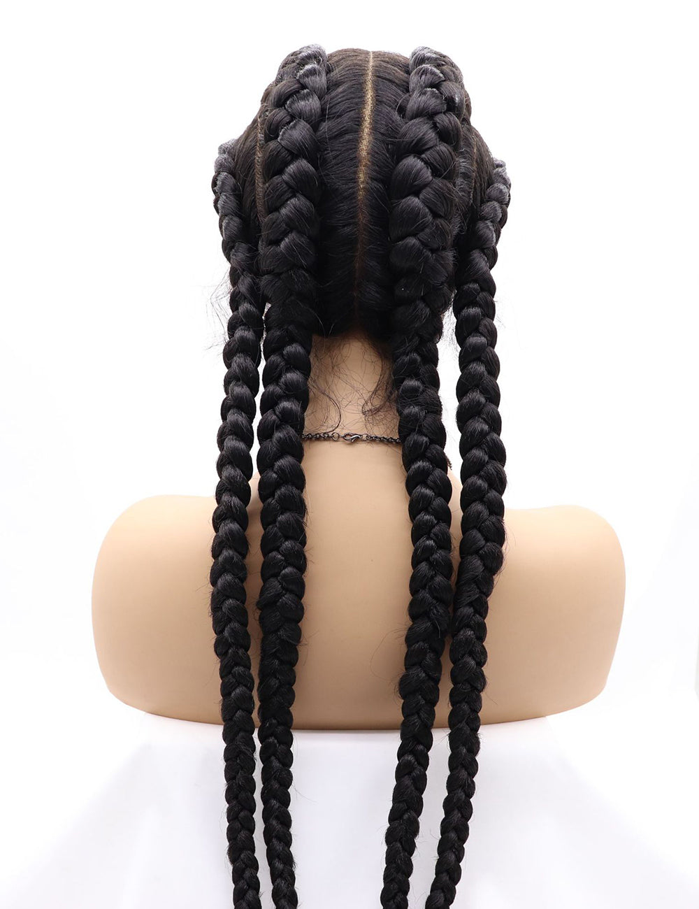 30 INCH Lace Front Hand 4 Dutch Braids Cornrow Braided-3-7